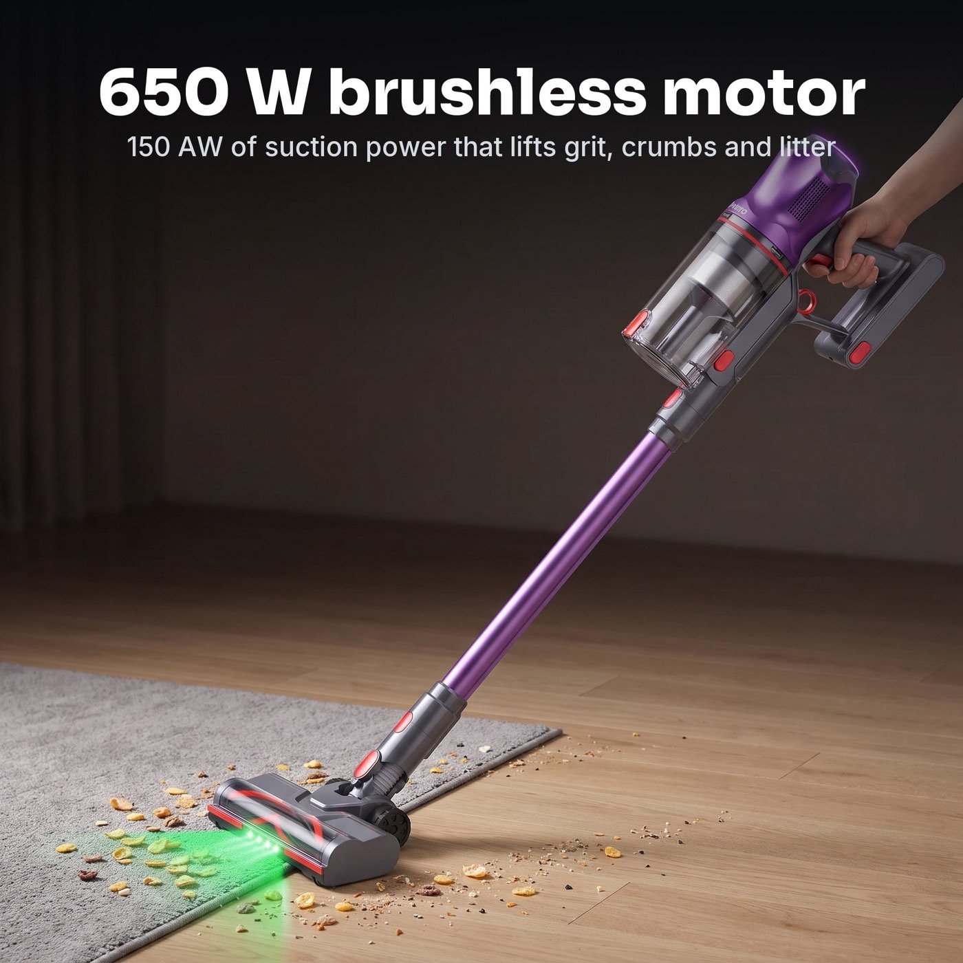 AirVac V16 650 W brushless motor